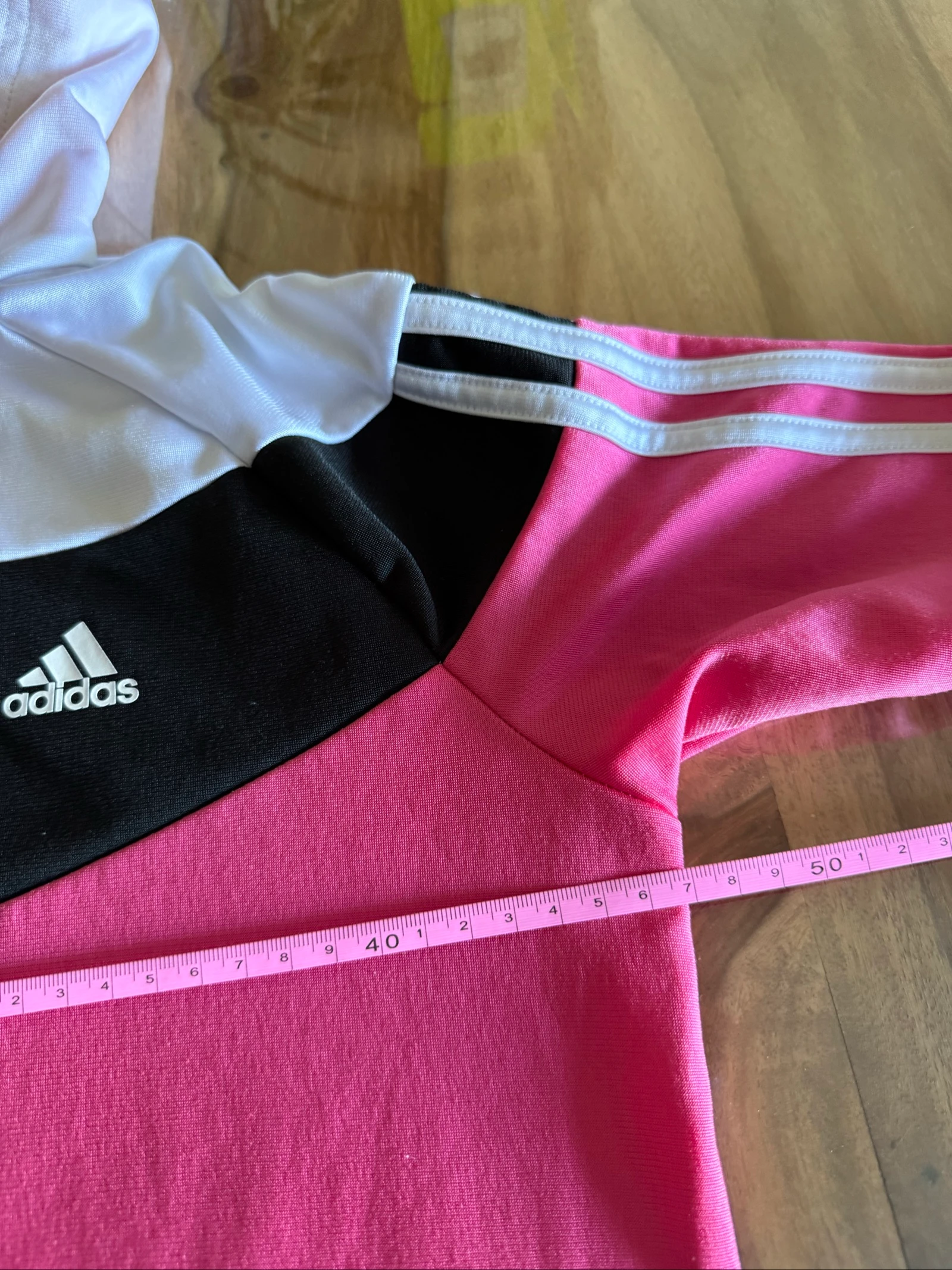 Veste Adidas femme S rosa preto branco com capuz zipeado esporte 14-16 anos – photo 15